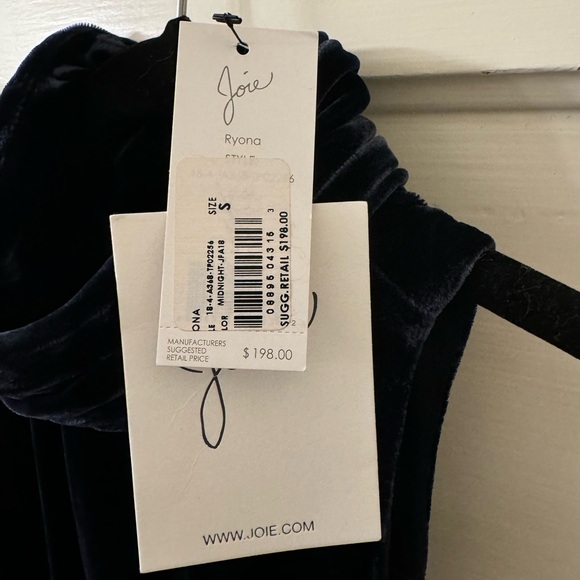 Joie Ryona Sleeveless Velvet Turtleneck Bodysuit, Black - SZ Small NWT! - Picture 5 of 7